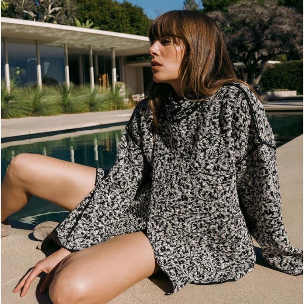 ZARA WRAP FRONT KNIT COAT